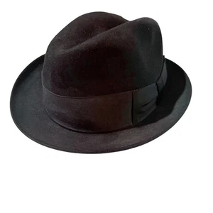 Sombrero Fedora de Fieltro Knox New York Calidad Premier Negro Para Hombre Estilo Clásico - Imagen 1 de 8