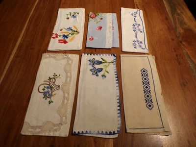 Linge ancien 1 Lot de 6 Porte serviette différents - Photo 1/3