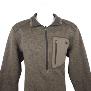 Suéter KUIU Base Camp Alto Loft Polar Marrón Cuarto Cremallera Pullover Para Hombres - Imagen 1 de 6