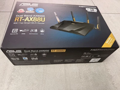 ASUS RT-AX88U AX6000 Dual Band WiFi 6 (802.11ax) Smart AiMesh Router - Image 1 of 4