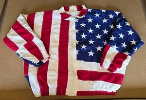 De colección Edición Limitada American Clothing Co. Chaqueta Flag Bomber Cremallera Hecha en EE. UU. Talla M - Imagen 1 de 17