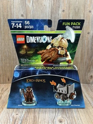 Lego Dimensions Señor de los Anillos Gimli 71220 Divertido Pack Hacha Carro Sellado Foto 1 de 4