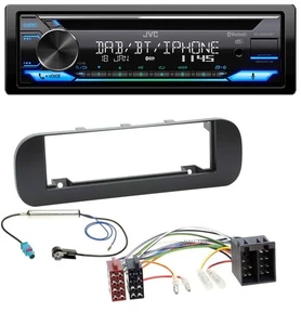 JVC Bluetooth MP3 USB DAB CD Autoradio für Fiat Panda (ab 2012) - schwarz - Bild 1 von 9