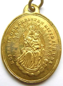 Andechs Monastery 19thC Antique Bronze Holy Medal German Pilgrims Badge Beer - Picture 1 of 2