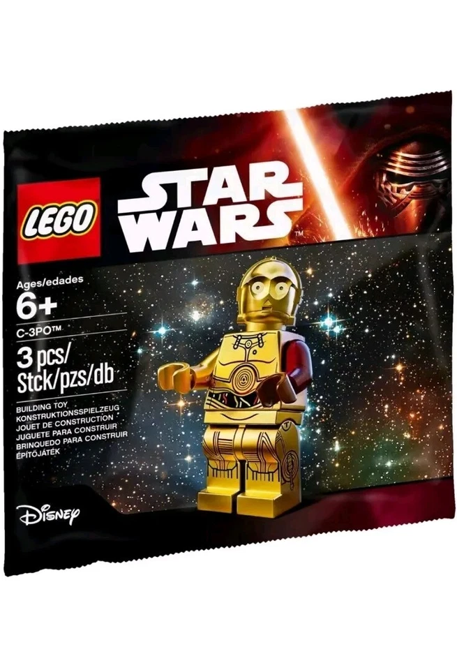LEGO Star Wars Polybag 5002948 C-3PO Dark Red Arm - Neuf et Scellé D'origine  - Photo 1/1