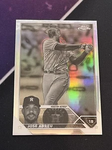 2023 Topps Chrome NEGATIVE Jose Abreu #41 Houston Astros - Picture 1 of 2