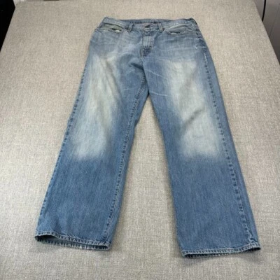 Vintage Cremieux Jeans Mens 34x30 Blue Relaxed Baggy Light Wash Denim - Image 1 of 4