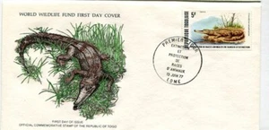D11398 WWF Crocodile FDC Togo - Picture 1 of 1