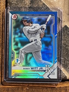 2021 Bowman Draft 1st Edition Bobby Witt Jr. Blue Foil 20/150 Royals BD-47