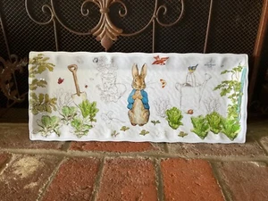 BEATRIX POTTER Melamine Peter Rabbit Spring Large Serving Platter (19" x 8") NEW - Picture 1 of 9