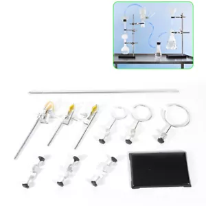 Eisen Laborständer Chemie Labor Kolben Support Sets mit Clips 135*210*600mm - Bild 1 von 12
