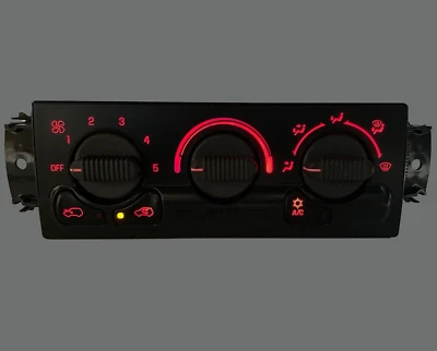 00-02 Silverado Sierra Heater AC Climate Control Red LED Lighting - Image 1 of 3
