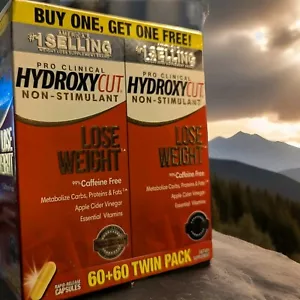 Hydroxycut Pro Clinical Non-Stimulant 120 Rapid-Release Capsules Weight Loss FAT - Picture 1 of 7