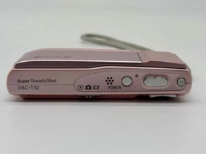 Sony Cyber-shot DSC-T10 7.2MP 3x Optical Zoom Digital Camera - 100% Working-Pink - Picture 1 of 8