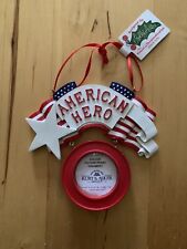 Kurt Adler American Hero Picture Frame Ornament NWT See Pictures