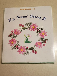Tarjeta de memoria Janome 12 Big Floral Series II #830494002 máquina bordadora - Imagen 1 de 6