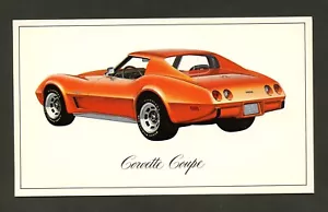1976 Chevrolet Corvette Coupe Post Card  ~ NM - Picture 1 of 2