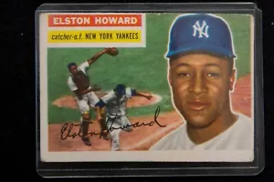 1956 Topps Elston Howard Yankees Card - Picture 1 of 2