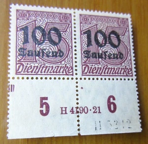EBS Germany 1923 Official - Dienstmarke - Michel 92 HAN U&A - H 4910.21 - MNH** - Picture 1 of 1
