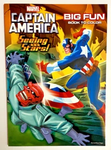 Marvel CAPTAIN AMERICA Seeing Stars! Big Fun Book To Color - Picture 1 of 1
