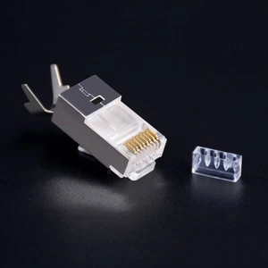 20pcs Cat6a Cat7 RJ45 Conectores Cat 7 RJ45 enchufes blindados FTP 8P8C Conector de red - Imagen 1 de 12