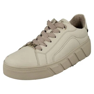 Zapatillas deportivas con suela de plataforma de cuero para dama W0503-80 de Rieker precio de venta £77.00 - Imagen 1 de 9