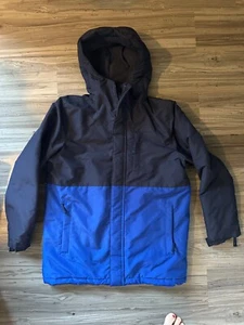 Children's Place jacket heavy waterproof skiing snow navy/blue boys LG 10/12 - Picture 1 of 11