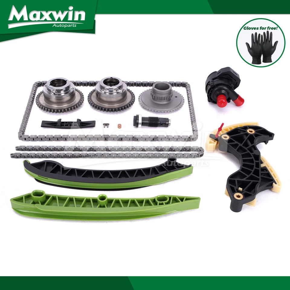 Timing Chain Kit Auxiliary Water Pump Fit 2012-2014 Mercedes-Benz C250 1.8L - Image 1 of 4