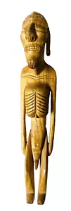 ANTICO MASCHIO TRIBALE ISOLA DI PASQUA SCOLPITO XX SECOLO RAPA NUI MOAI KAVAKAVA - Foto 1 di 9