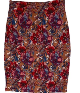 ANTROPOLOGIE MAUVE GOLDEN BLISS FLORAL DESIGN PENCIL SKIRT LINED SIZE MEDIUM - Picture 1 of 9