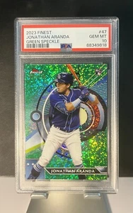 2023 Topps Finest RC Green Speckle /125 Jonathan Aranda #47 Tampa Bay Rays - Picture 1 of 2