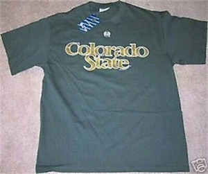 NEU COLORADO STATE RAMS T-SHIRT LARGE L NEU MIT ETIKETT FOOTBALL LG GRÜN - Bild 1 von 1