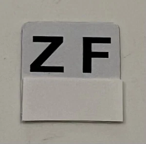 Grand Wagoneer Brake Reservoir “ZF” Decal Reproduction For Jeep 1980-1991 - Bild 1 von 2