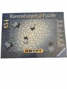 RAVENSBURGER Silver KRYPT Jigsaw Puzzle ~ ULTIMATE CHALLENGE ~ 20x27” 654 pieces - Picture 1 of 2