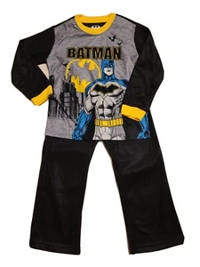 Batman Boys Black Soft Fleece Pajama Set-Sz 4/5-NEW - Picture 1 of 4