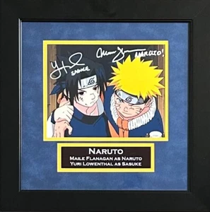 Maile Flanagan Yuri Lowenthal signed inscribed framed 8x10 photo PSA Naruto - Picture 1 of 3