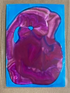Tonito Original ACEO painting.Unique art technique never seen before.Abstract 1 - Picture 1 of 1