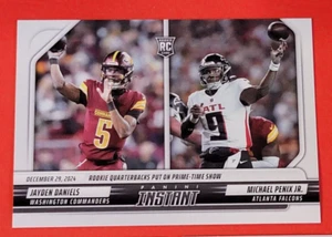 JAYDEN DANIELS ROOKIE CARD #d1/1061 MICHAEL PENIX FALCONS WASHINGTON COMMANDERS - Picture 1 of 2