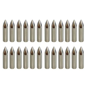 24Pcs Bullet Arrowheads Practice Target Field Points Tips Shaft 8MM Broadheads - Picture 1 of 4