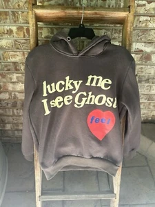 Lucky Me I See Ghosts Hoodie Kanye West Kid Cudi Size M - Camp Flog Gnaw Nov 11 - Picture 1 of 5