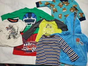 Lot Of 7 Baby Boy Shirts, Jacket Babyonsie Pre-owned Size 12Months Long Sleeves  - Picture 1 of 5