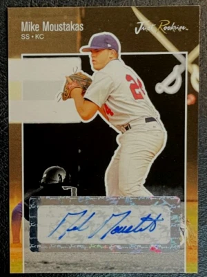 Just Minor Just Rookies 2007 negro Mike Moustakas #JR-41 ¡Autógrafo #7/10! Royals Foto 1 de 2