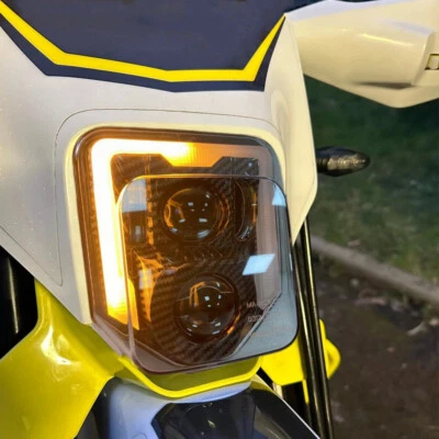 Faro LED con intermitente amarillo para Husqvarna 300 350 450 501 701 250i 300i Foto 1 de 4