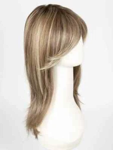Raquel Welch Wig SPOTLIGHT RL12/22SSCAPPUCCINO+DarkRootsHEATOK MonoTopLaceFront - Picture 1 of 15