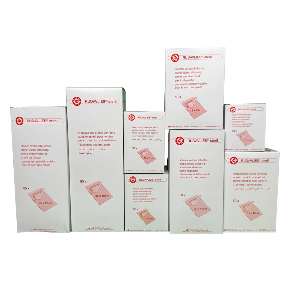 Noba Rudavlies-steril Wundpflaster Inselpflaster Verbandpflaster 100 Stück - Bild 1 von 4