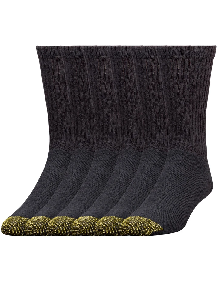 Gold Toe Men's Sport 656 Cotton Crew 6-Pack Socks 656s - Image 1 of 1