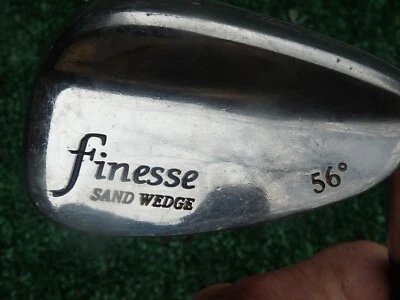 Hoja cromada MacGregor Finesse 56* cuña de arena derecha eje de acero corto de 1/2" Foto 1 de 4