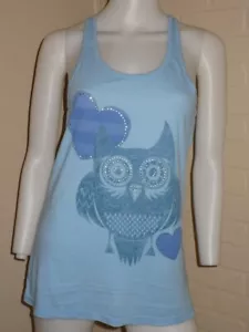 NUOVA TUNICA RETRÒ GUFO STRASS CUORE TANK RACERBACK TOP KAWAII MEDIUM - Foto 1 di 3