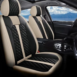 Car 5-Sit Full Set Seat Cover For Nissan Murano 2011-2024 Front Rear PU leather - Picture 1 of 7