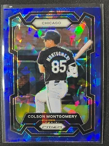 2024 Panini Prizm #219 Colson Montgomery Cracked Blue Ice Chicago White Sox - Picture 1 of 2